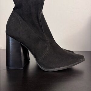 Steve Madden Black Heeled Boots